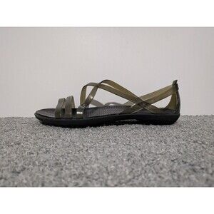 Crocs Isabella Strappy Iconic Comfort Sandals Womens Size 7 Black